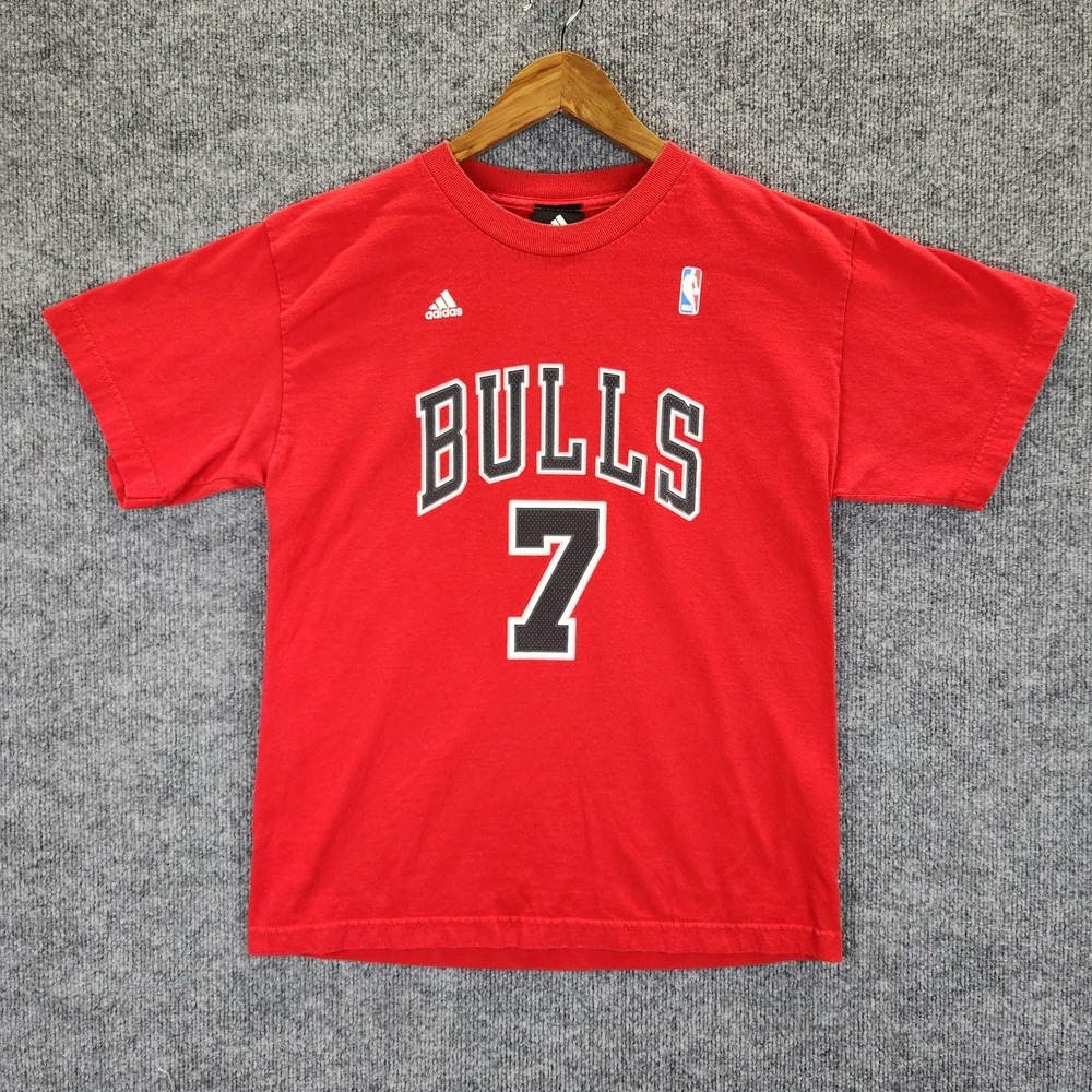 Adidas T Shirt Boy's XL Red NBA Chicago Bulls Ben Gordon #7